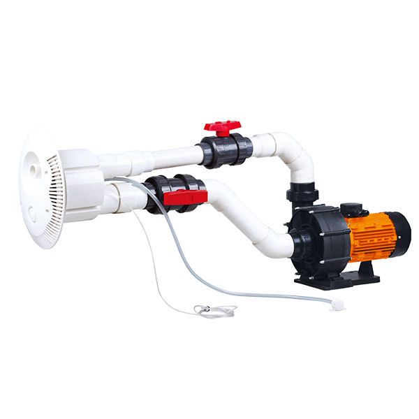 Nodo16 Nado contra corriente HAX STP con 1 boquilla y bomba con motor de 4HP