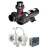Badu steam II paquete A con 2 boquillas y bomba con motor E-plus de 4 HP