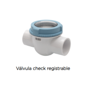 Válvula check registrable de 2"