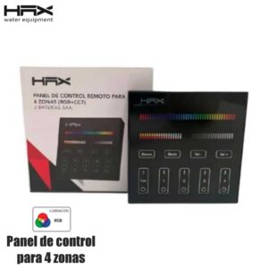 Panel de control para 4 zonas RGB