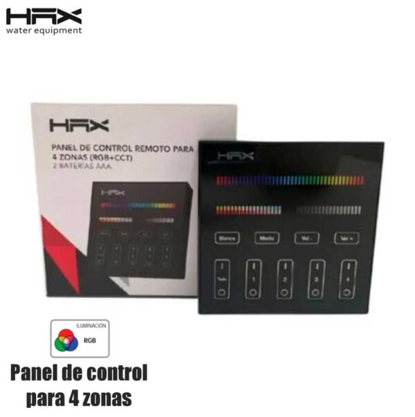 Panel de control para 4 zonas RGB