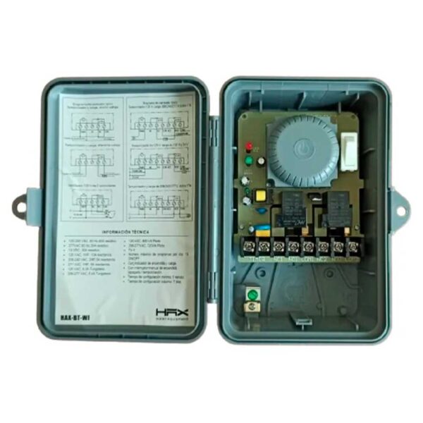 Temporizador digital wifi 110/220V control por voz y aplicación con gabinete plástico y switch manual