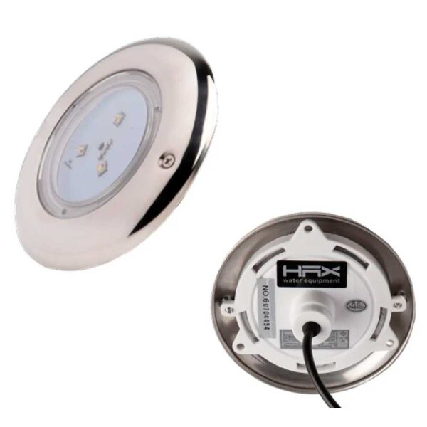 Reflector HAX MINI roscable 5.4cm bisel de acero inoxidable 18W 12VCD RGBW 1800LM